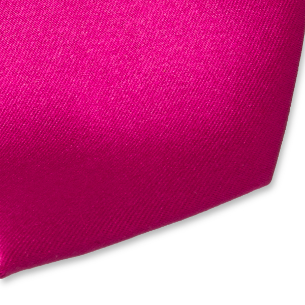 Cravate fuchsia en satin polyester (2)