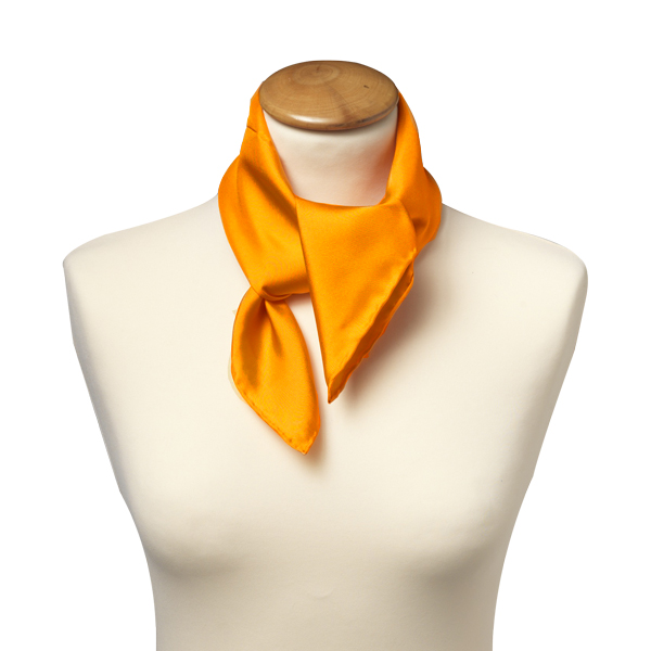 Foulard soie orange - carré (2)