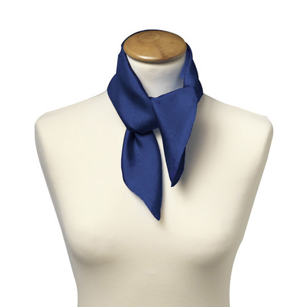 Foulard soie bleu saphir - carré (2)