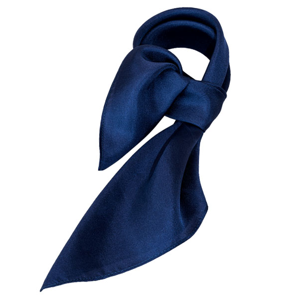 Foulard soie bleu saphir - carré (1)