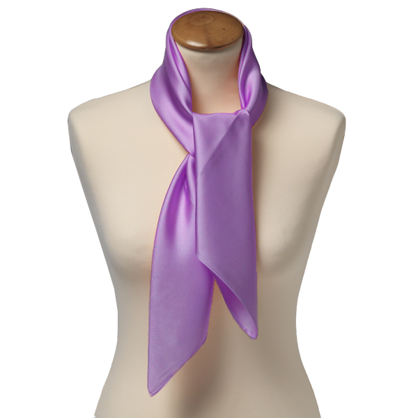 Foulard carré soie uni lilas (2)