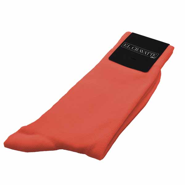 Chaussettes - Couleur corail (2)