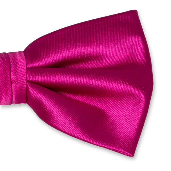 Nœud papillon en polyester fuchsia  (2)