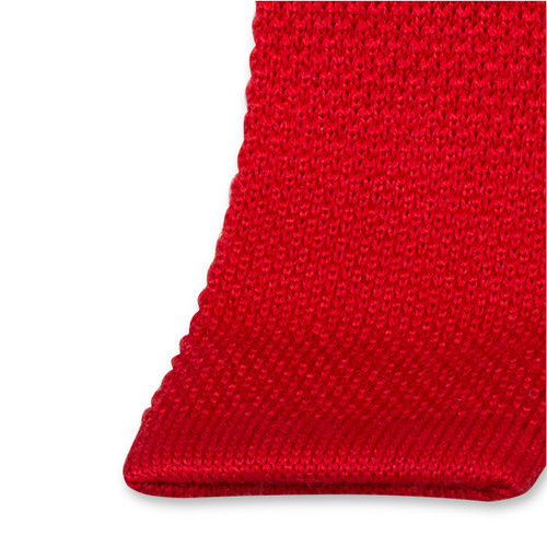 Cravate tricot rouge (2)