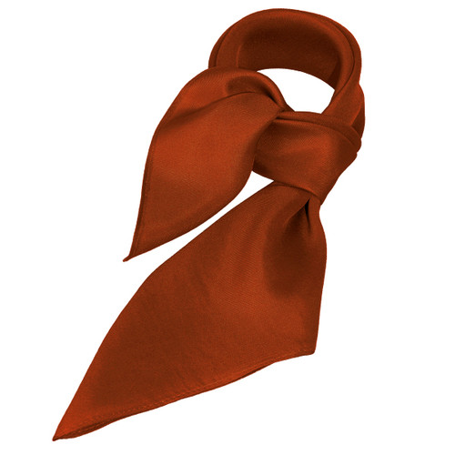 Foulard soie rouille - carré (1)