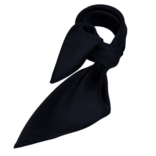 Foulard soie bleu nuit - carré (1)