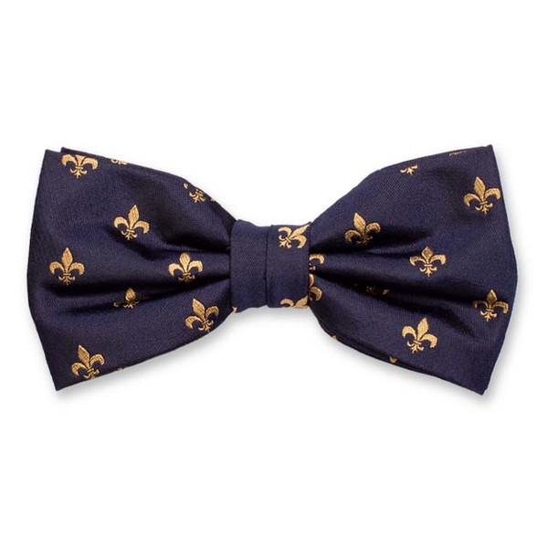 Noeud Papillon deluxe Bleu Foncé - Fleur de Lys (1)