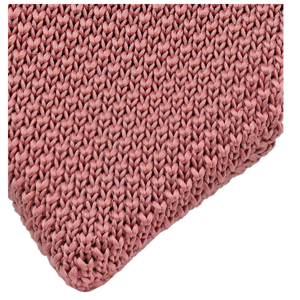 Cravate tricot Rouge Vieux Rose (2)