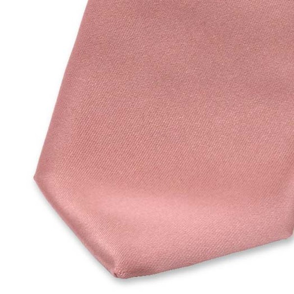 Cravate Vieux Rose en satin polyester (2)