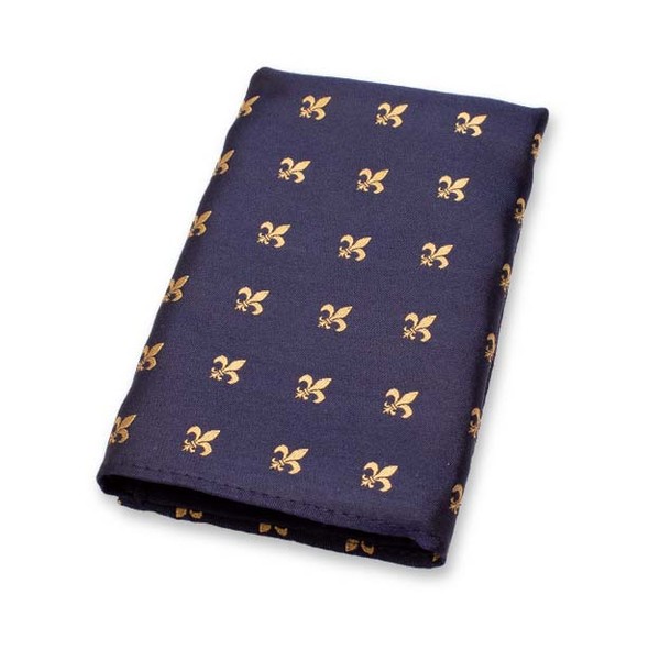 Pochette de Costume Bleu Foncé - Fleur de Lys (2)