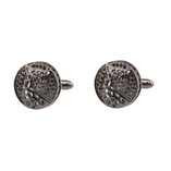 Gunmetal Boutons de manchette - Baroque Moderne - Thumbnail 1