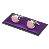 Boutons de manchette homme rose clair - Thumbnail 1