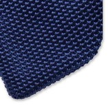 Cravate tricot Bleu foncé - Thumbnail 2