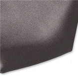 Cravate gris foncé en satin polyester - Thumbnail 2