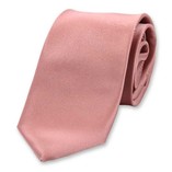 Cravate Vieux Rose en satin polyester - Thumbnail 1