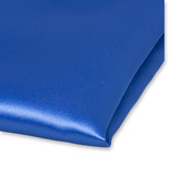 Pochette bleue de satin polyester - Thumbnail 2