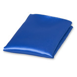 Pochette bleue de satin polyester - Thumbnail 1