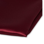 Pochette bordeaux de satin polyester - Thumbnail 2