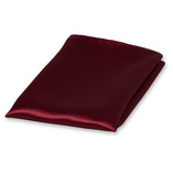 Pochette bordeaux de satin polyester - Thumbnail 1