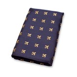 Pochette de Costume Bleu Foncé - Fleur de Lys - Thumbnail 2