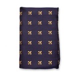 Pochette de Costume Bleu Foncé - Fleur de Lys - Thumbnail 3