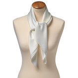 Foulard polyester crème - carré - Thumbnail 2