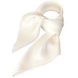 Foulard polyester crème - carré - Thumbnail 1