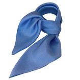 Foulard polyester bleu - carré - Thumbnail 1