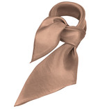 Foulard soie beige - carré - Thumbnail 1