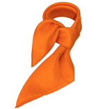 Foulard soie orange - carré - Thumbnail 1