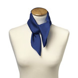 Foulard soie bleu saphir - carré - Thumbnail 2