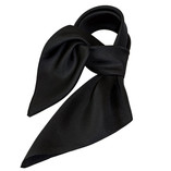 Foulard carré soie uni noir - Thumbnail 1