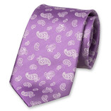 Cravate Paisley lilas - Thumbnail 1